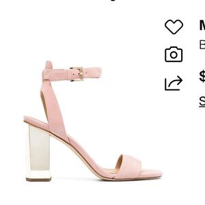 Michael Kors Pink Block Heel Sandals